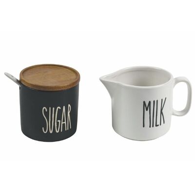 Urban Kitchen 2-piece sugar and milk jug set