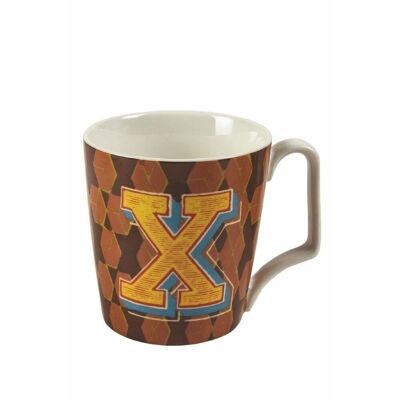 Monogram letter X mug