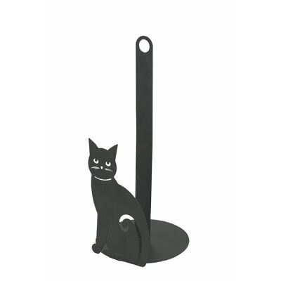 Black Cat kitchen roll holder