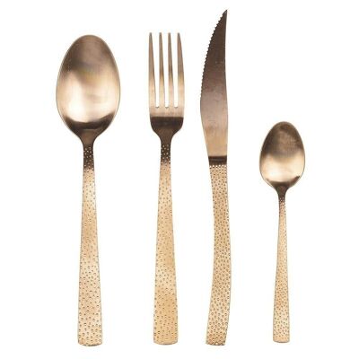 24 Stone copper cutlery set