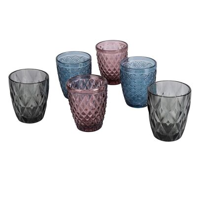 Set of 6 Blend water glasses ass