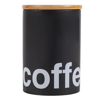 Pot à café en bambou noir