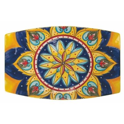 Scilla rounded rectangular serving plate