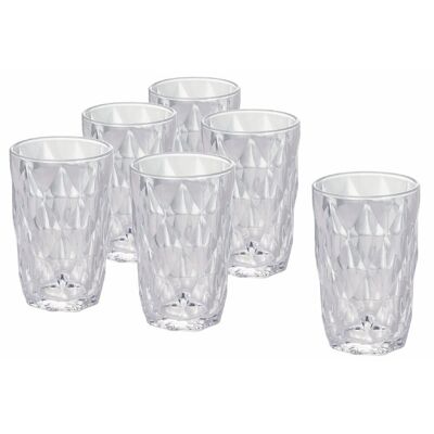 Ensemble de 6 verres Renaissance transparents