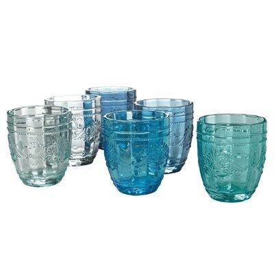 Set of 6 Syrah Ocean water glasses