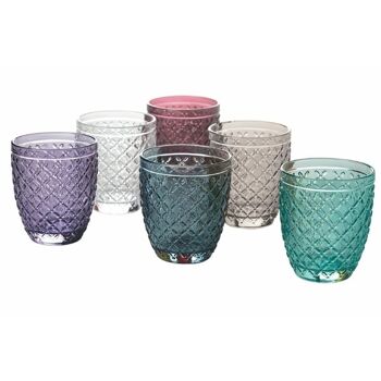 Coffret de 6 verres à eau Castle