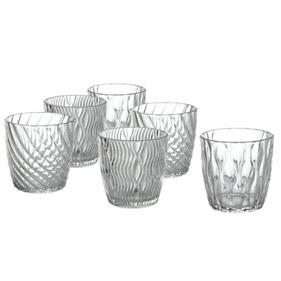 Set of 6 Waves water glasses
