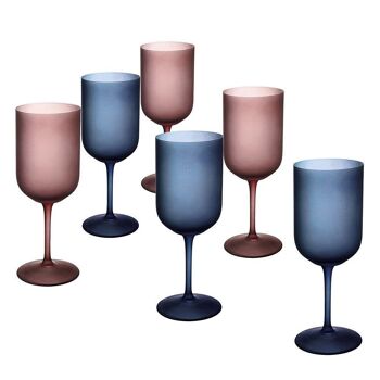 Ensemble de 6 verres Glamour givrés