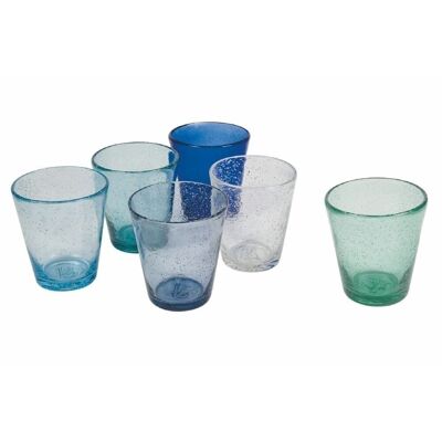 Set of 6 Cancun Ocean water glasses
