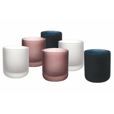 Lot de 6 verres à eau givrés Velet