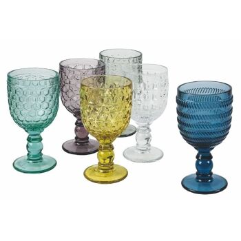 Set 6 verres Geometrie ass.