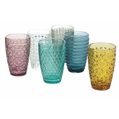 Set of 6 Geometrie drink glasses