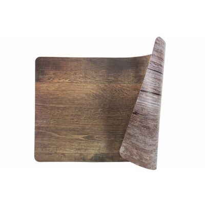 Mantel individual rectangular Vintage de madera