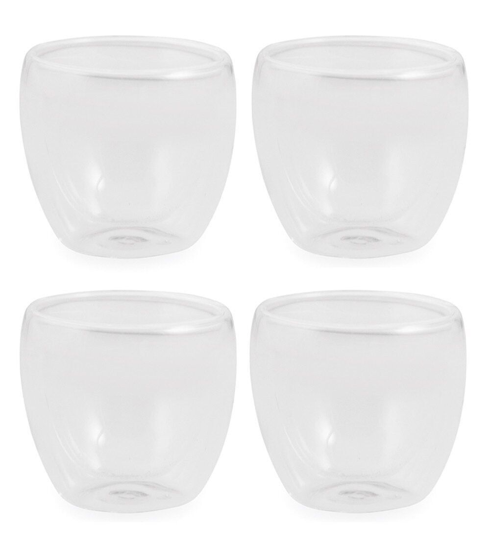 Set mit 4 Kaffeetassen ohne Moka-Griff