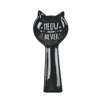 Cat spoon rest black