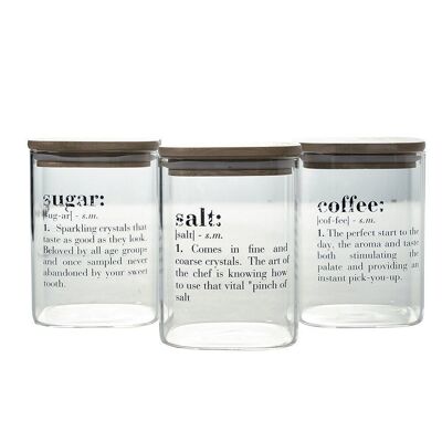 Set of 3 English Victionary jars