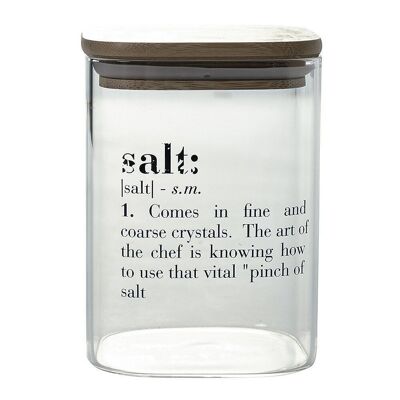 English Victionary salt jar
