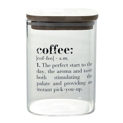 English Victionary Coffee Jar