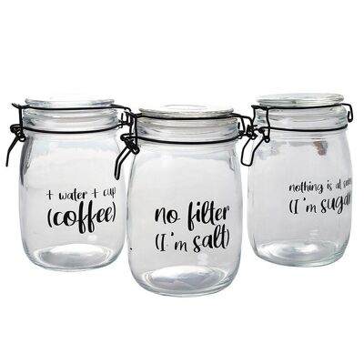 Set of 3 Ideas jars