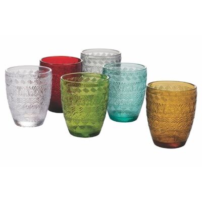 Set of 6 Mexico water glasses
