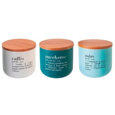 Set of 3 Victionary 500ml double-sided jars
