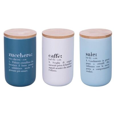 Set of 3 Victionary 750ml double-sided jars