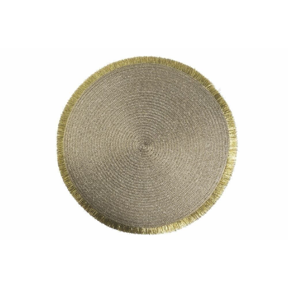 Rundes Tischset mit Goldfranken