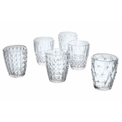 Set of 6 Loria water glasses