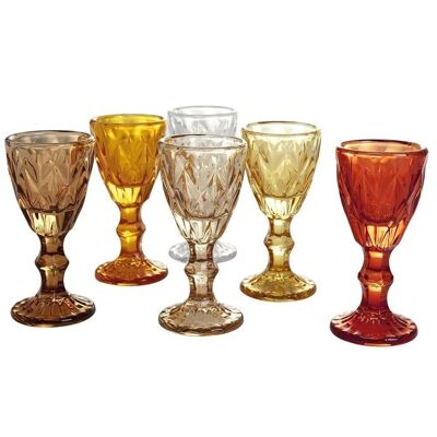 Set of 6 Prisma Sunset liqueurs