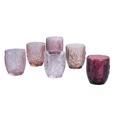 Ser 6 bicchieri acqua Coral Provence