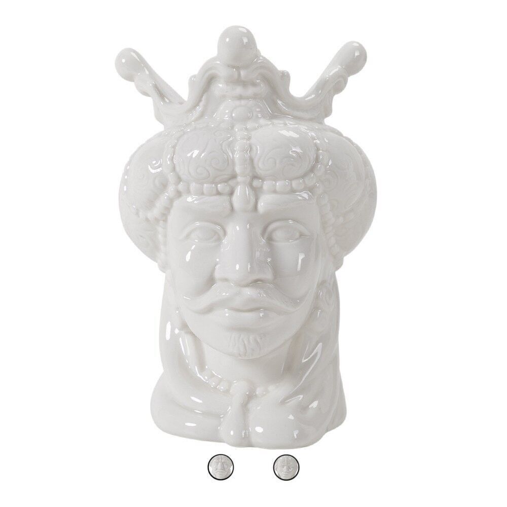 Sicilien marron foncé blanc 19,5cm 2ass.