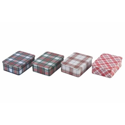 Tartan 4ass boxes.