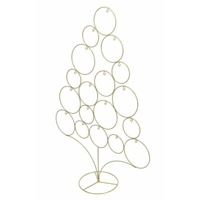 Goldener Weihnachtsbaum im Xmas-Design mit A + B-Haken