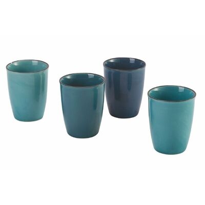 Set of 4 Baita Ocean water glasses