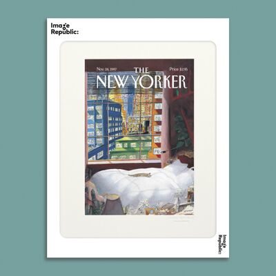 POSTER 30x40 cm DIE NEWYORKER 226 SEMPE KATZE, DIE AM FENSTER SCHLAFT