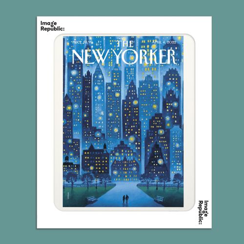 AFFICHE 40x50 cm THE NEWYORKER 222 ULRIKSEN STELLAR NIGHT