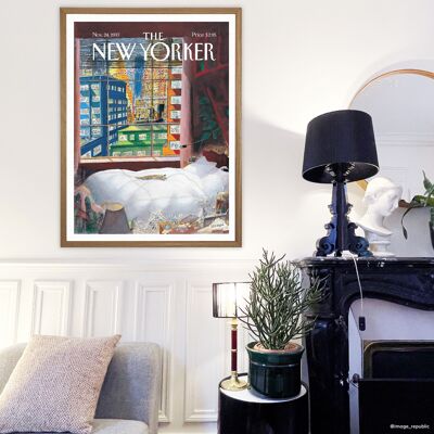 POSTER 40X50 cm THE NEWYORKER 226 SEMPE CAT SLEEPING BY THE WINDOW