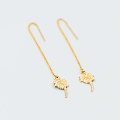 “Under the palm trees” earrings in Gold filled
