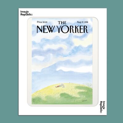 POSTER 40X50 cm THE NEWYORKER 231 SEMPE WOMAN LAYING ON THE GRASS
