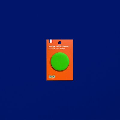 Reflective badge | green apple