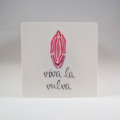 Sticker Sticker Féminisme Déclaration labia viva la vulva