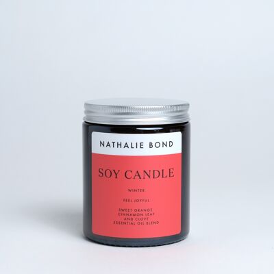 Winter Candle | Natural, Vegan, Cruelty-Free | 100% Natural Fragrance - by Nathalie Bond