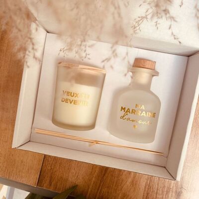 Luxury candle diffuser box - do you want to be my godmother