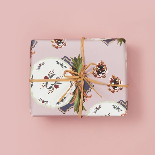 Festive Tablescape - Wrapping Paper Sheets