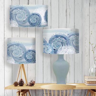 Lampshade pack of 3 mixed sizes - Nautical Sea swell