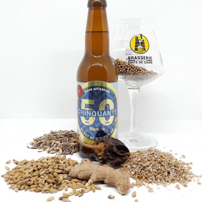 Weißes Chinquante Artisanal Bier 5° - 33cl