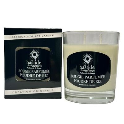 Bougie parfumerie Poudre de Riz +/- 60 heures