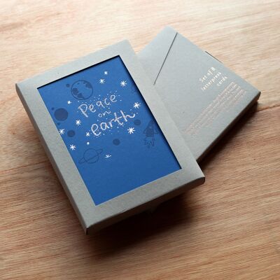 Paquete de 8 tarjetas navideñas Peace On Earth