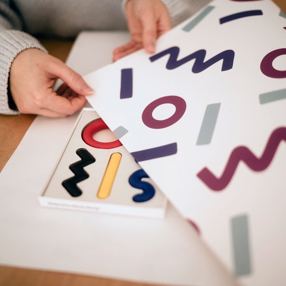 Grande carta da regalo astratta