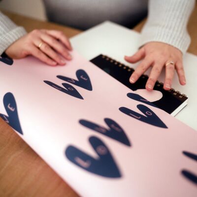 Love Hearts Gift Wrap